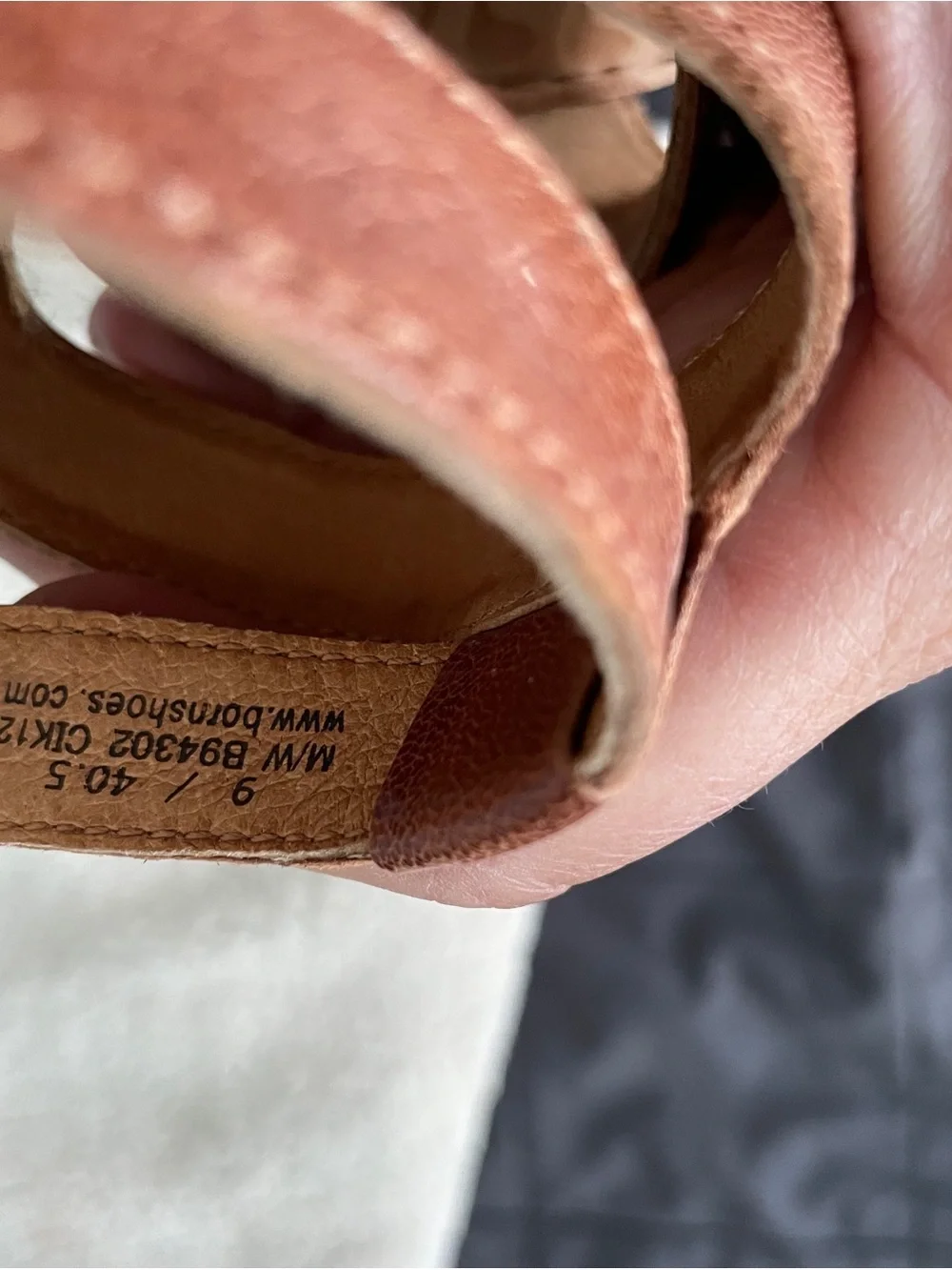 Born Brown Cork Wedge Slide Sandals